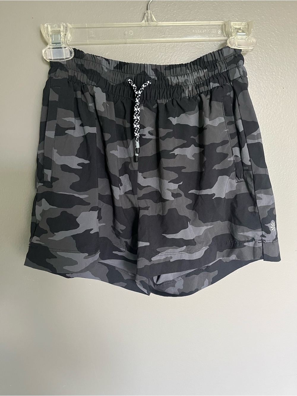 Athleta Girl Black Camo Athletic Shorts